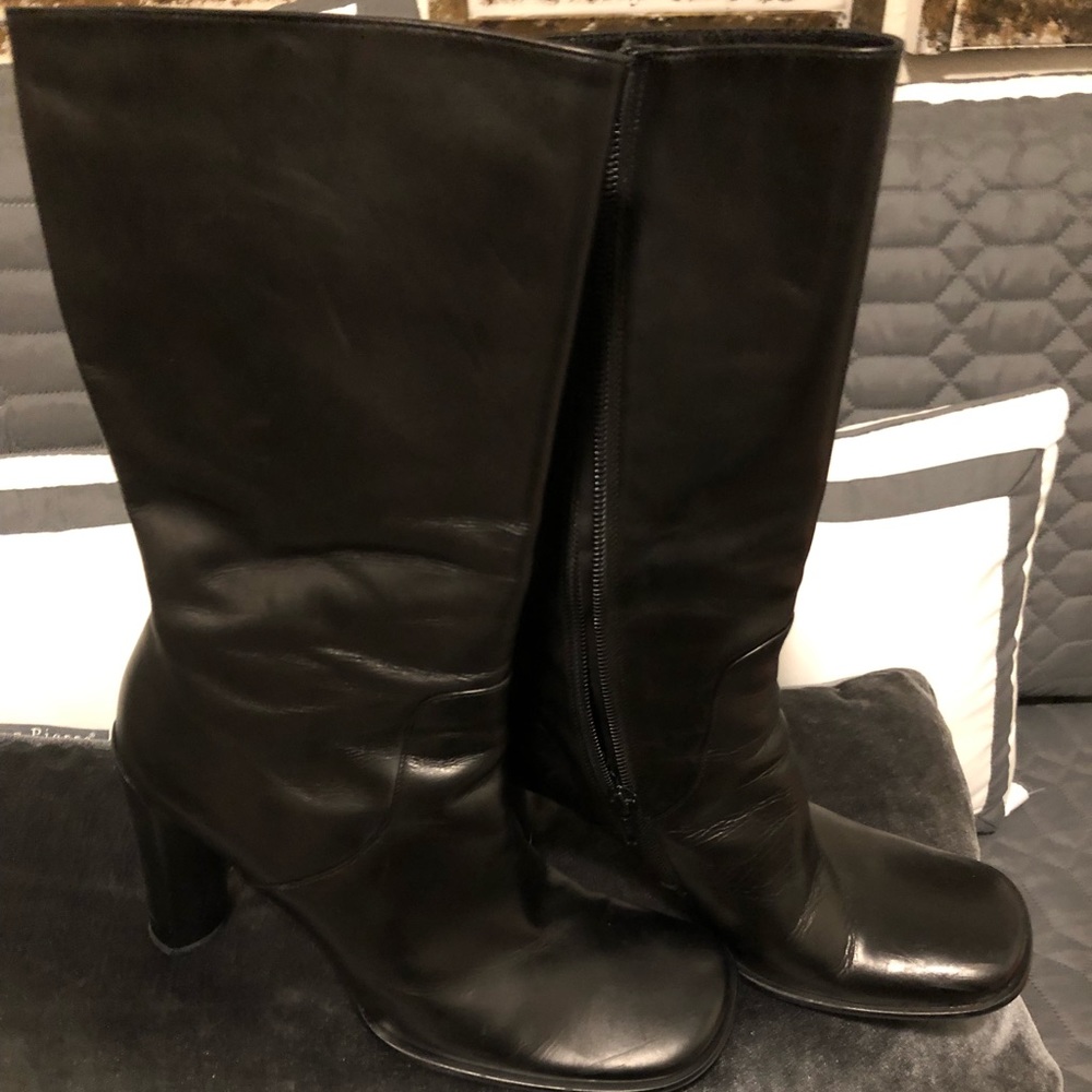Leather calf boot